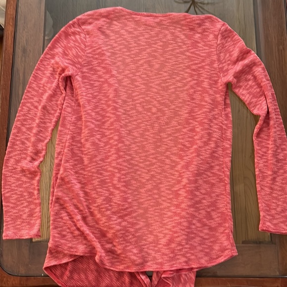 Volcom Style GO TO WRAP Salmon Lightweight Open Cardigan - Picture 4 of 4